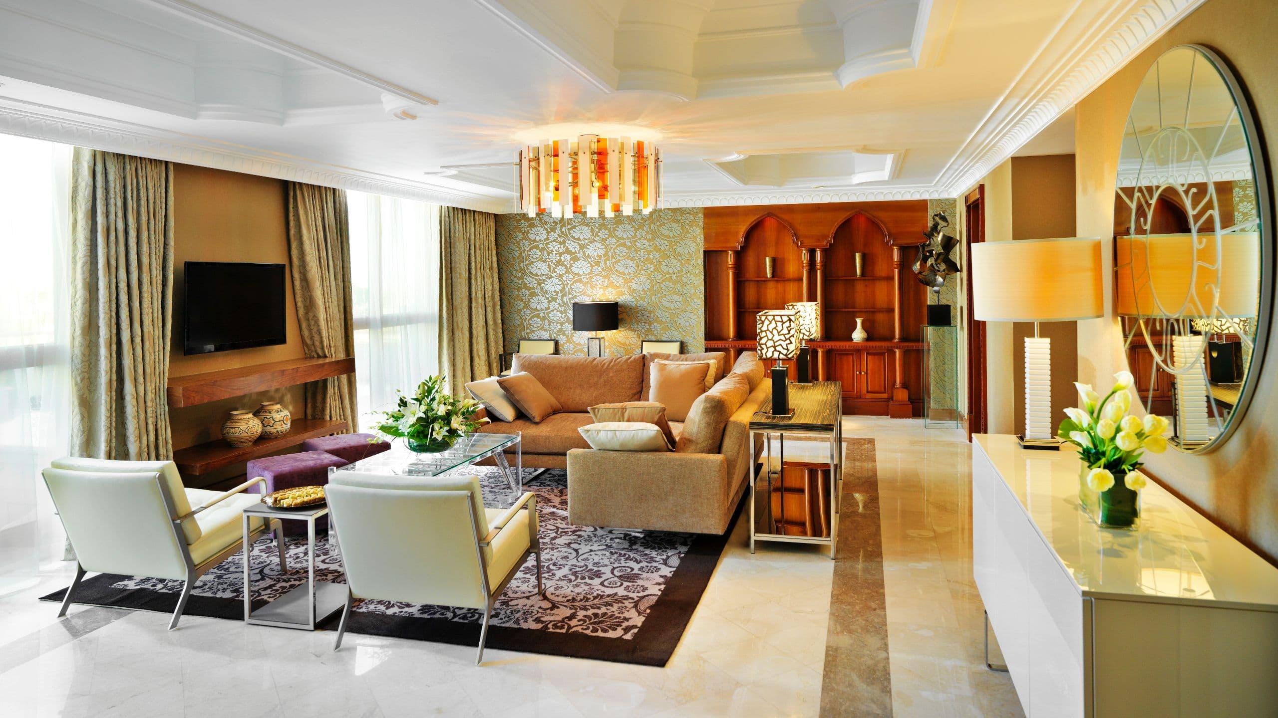 جراند حياة عمان المظهر الخارجي الصورة A suite at the Jumeirah Emirates Towers Hotel